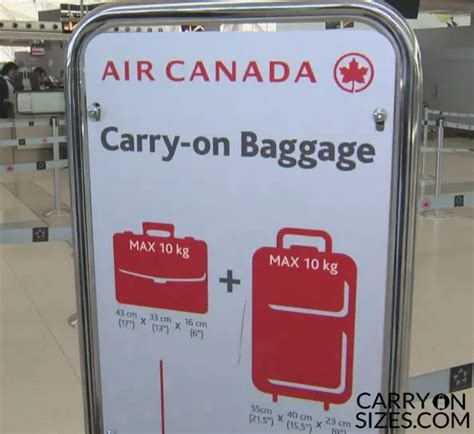 air canada carry on luggage.